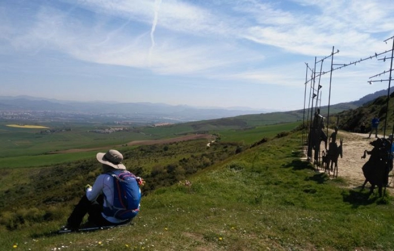 The Alto del Perdón on the Camino de Santiago